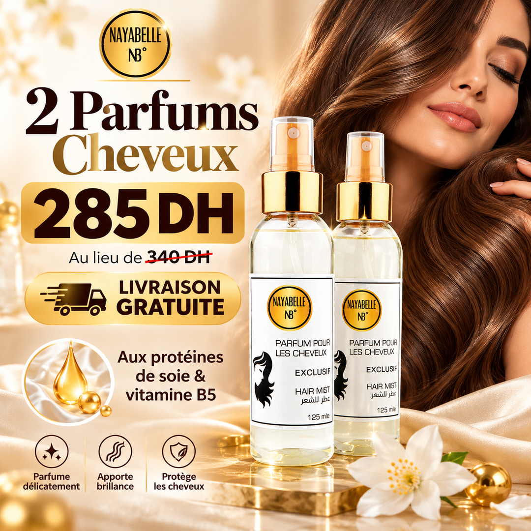 Duo Parfums de Cheveux — 2 brumes au choix · Livraison offerte