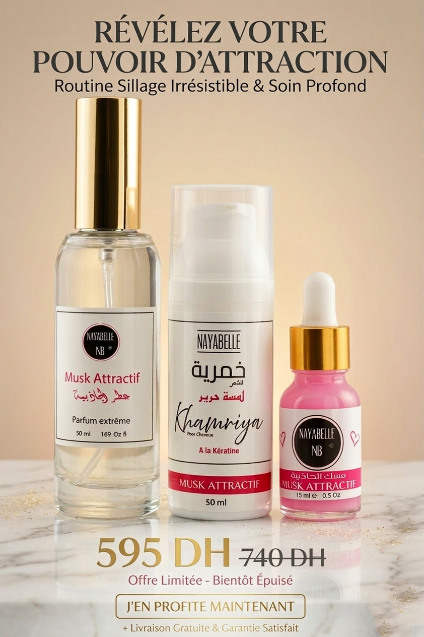Pack Prestige Attractif : Musk, Parfum &amp; Khmariya