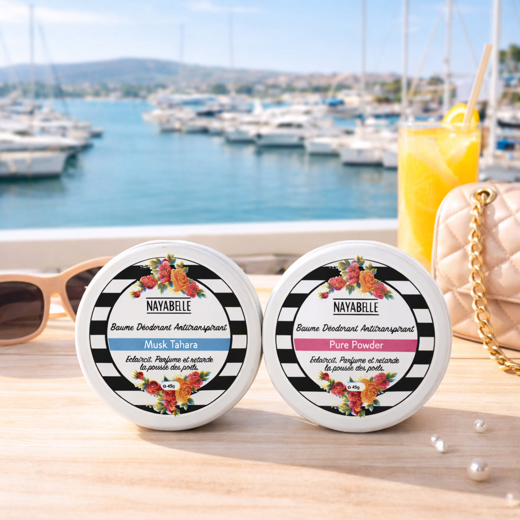 aume déodorant antitranspirant naturel Nayabelle 45g - Musk Tahara et Pure Powder 
